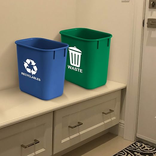 Acrimet Wastebasket Bin for Recycling and Waste, 3.25 Gallon/ 13 Quart/ 12 Liter - Image 7