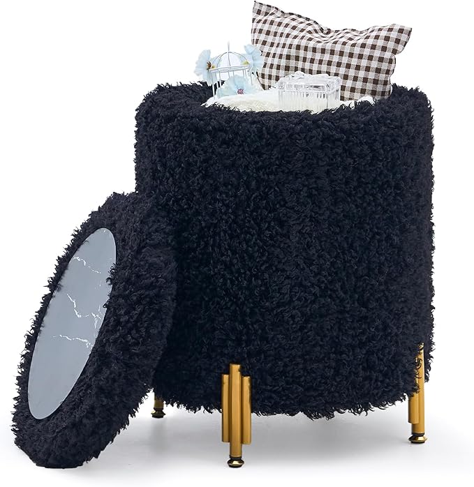 Mxfurhawa Round Ottoman Foot Stool by Mxfurhawa