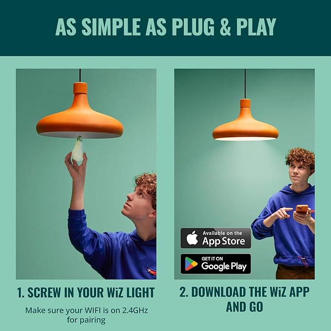 WiZ Connected Smart Light Bulbs, Color A19 60W 800LM E26 Indoor LED Lights - Image 7