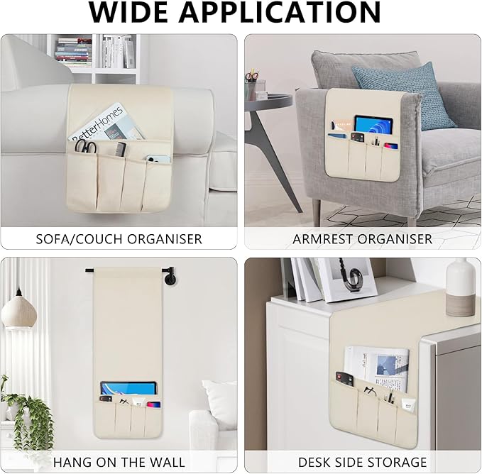 WETRBWEH TV Remote Control Holder Couch Caddy, Non-slip Bedside Caddy Organizer - Image 5