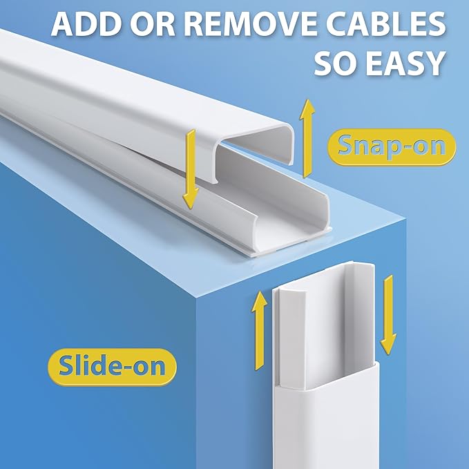 Wire Cover for Wall Mount TV 32in, Wall Cord Cover, X-Large TV Cable Hider Hide - Image 6