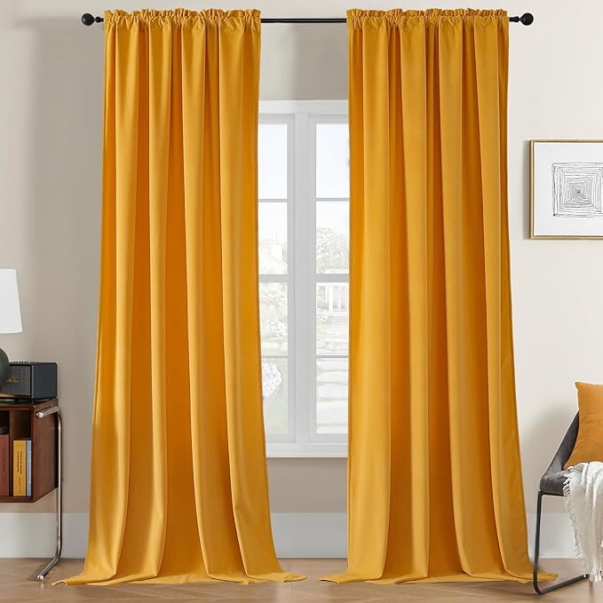 Joydeco Customized Curtains, Super Soft Velvet Curtains by JOYDECO