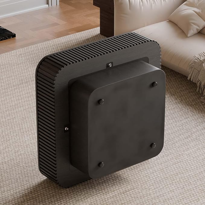 Square Small Coffee Table with Storage, Modern Wooden Coffee Table with Solid - Image 6