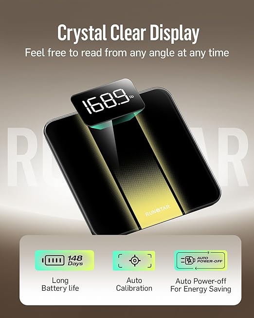 RunStar Digital Bathroom Scale for Body Weight - Image 4