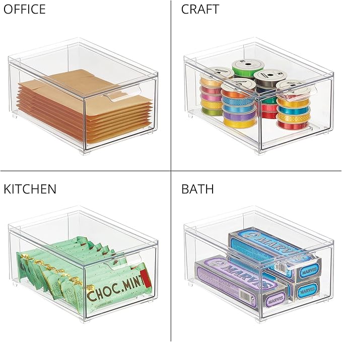 mDesign Stackable Storage Containers Box - Image 7