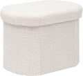 B FSOBEIIALEO Storage Ottoman for Dorm Room, Boucle Folding Storage Ottoman by BFSOBEIIALEO