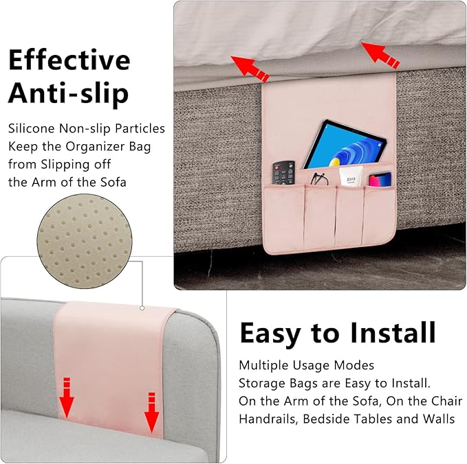 WETRBWEH Remote Control Holder for Armchair，Couch Caddy Organizer TV Remote - Image 4