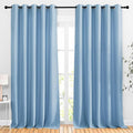 NICETOWN Room Darkening Blue Curtains 102 inches Long 2 Panels, Grommet Thermal by NICETOWN
