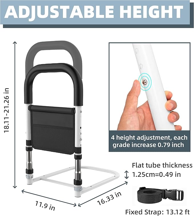 Bed Rails for Elderly Adults Safety, Medical Bed Assist Rail for Seniors - Image 6