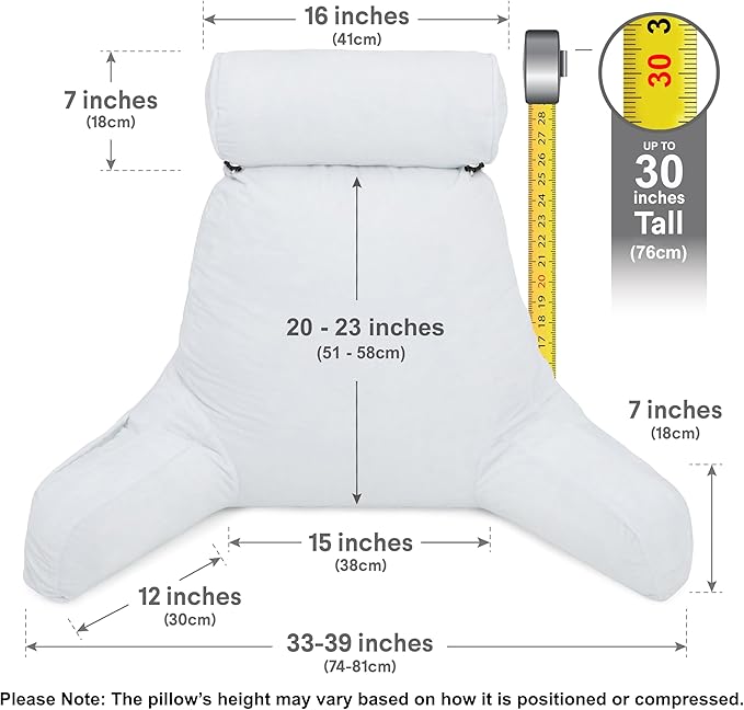Husband Pillow XXL – Reading Pillow Bed Chair - Image 3