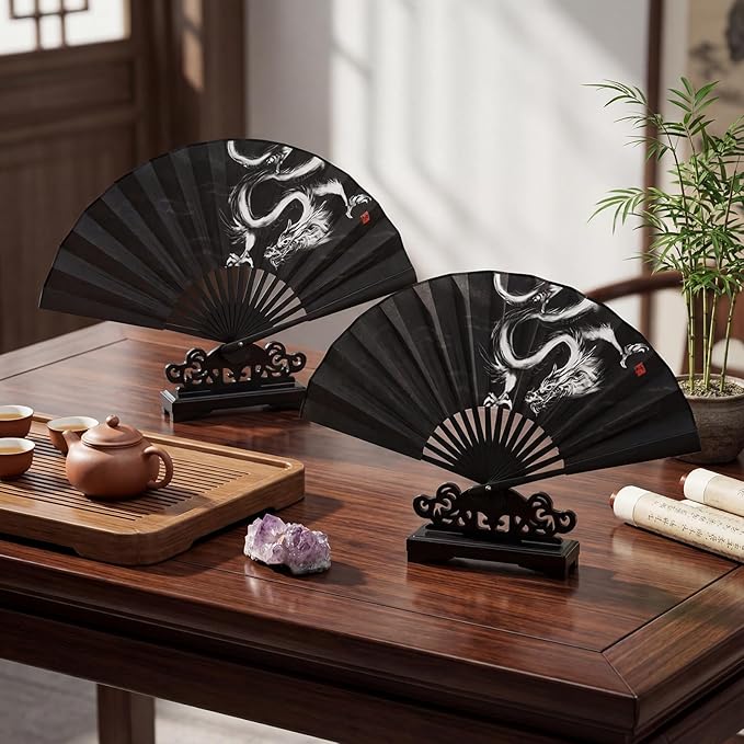 AceOrbit 8 Pcs Fan Stand Holder Plastic Hand Fan Display Stand Base Japanese - Image 5