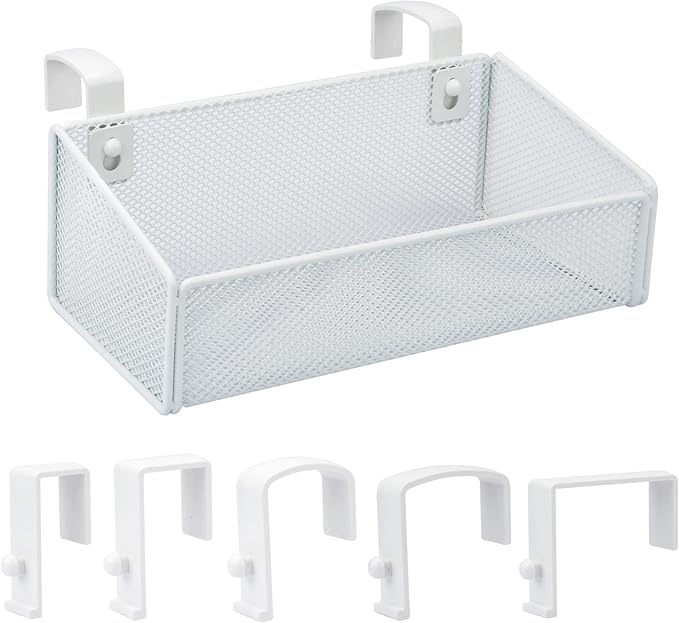 MATIMASU Bedside Caddy Hanging Storage Basket Beside Shelf Metal Organizer by MATIMASU