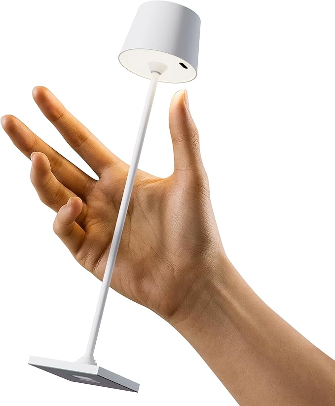 Modern LED Color-Changing Cordless Table lamp, 7 Colors, metal Shade, Touch by Timjorman