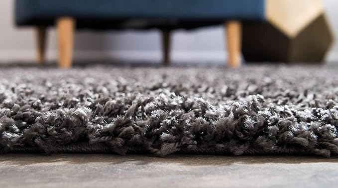 Unique Loom Solid Shag Collection Area Rug - Image 4
