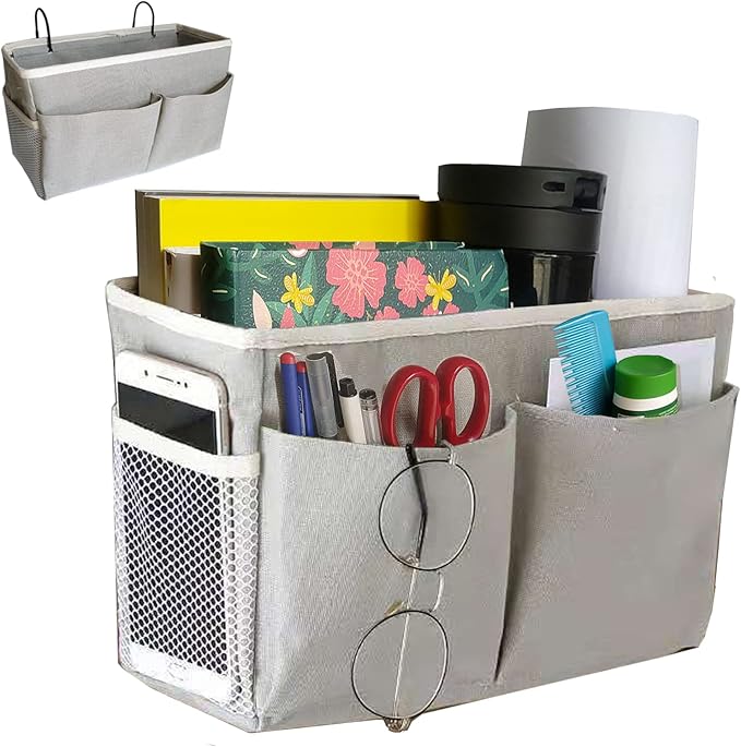 Someteth Bedside Caddy, Bedside Hanging Storage Organizer by Someteth