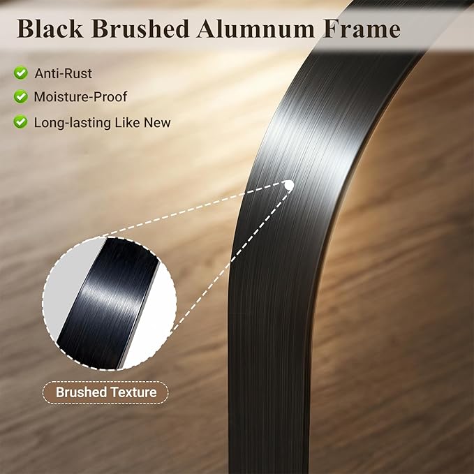 Arch Bathroom Mirror, Tempered Glass Decor Mirror - Image 5