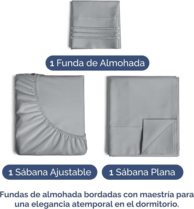 Twin Size 3 Piece Sheet Set - Image 2