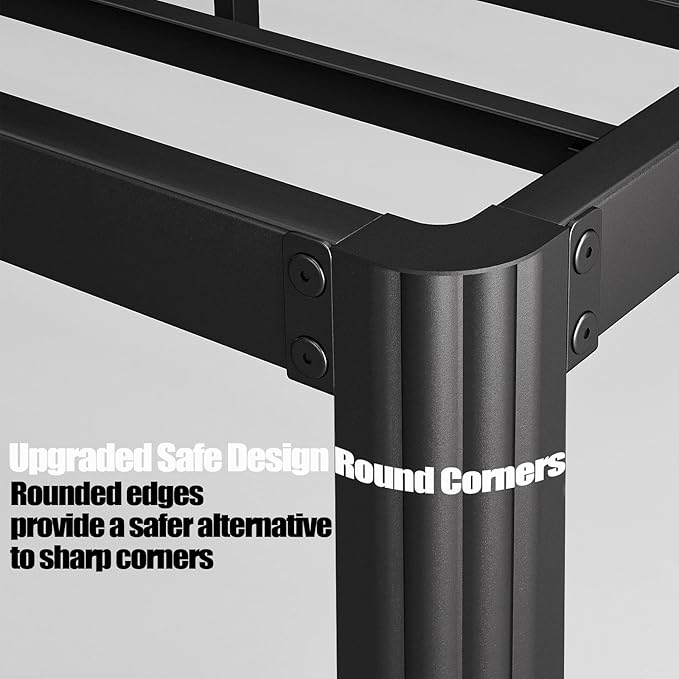 Hunlostten 14in Full Size Bed Frame No Box Spring Needed, Heavy Duty Metal - Image 5