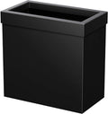 Gatco Modern Rectangle Wastebasket, Matte Black by Gatco