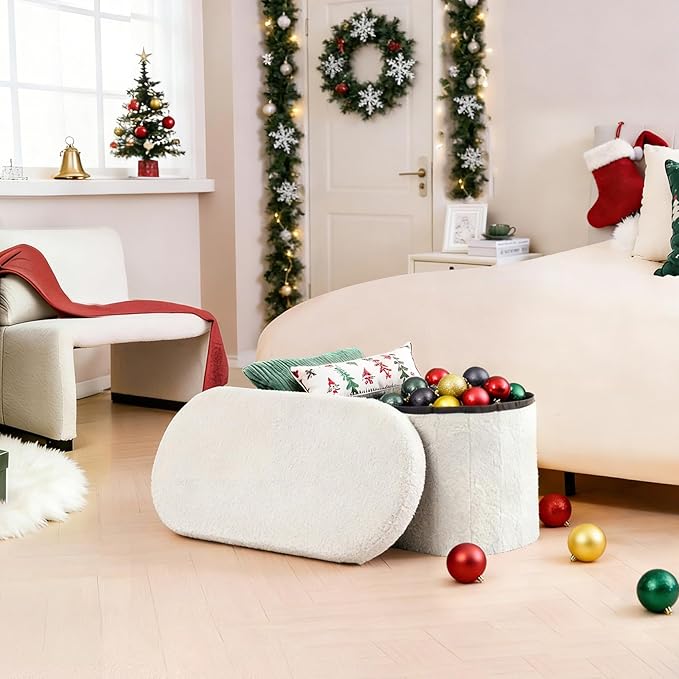 B FSOBEIIALEO Ottoman with Storage - Image 2