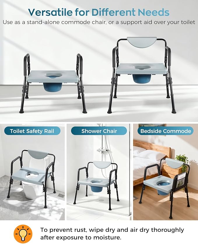 Bariatric Bedside Commode Chair - Image 6