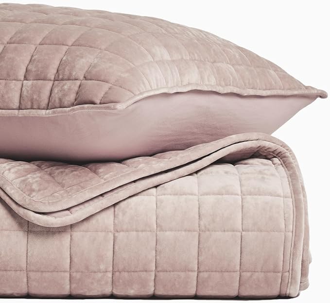 RECYCO Luxury Velvet Quilt Set King Size Bedding Sets, Ultra Soft Velvet - Image 5
