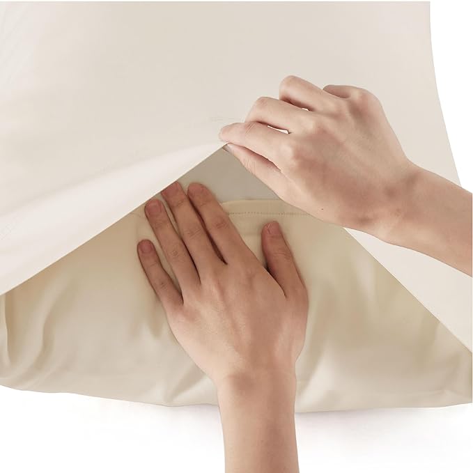 Bedsure California King Sheet Sets, Cooling Sheets, Rayon Derived from Bamboo - Image 6