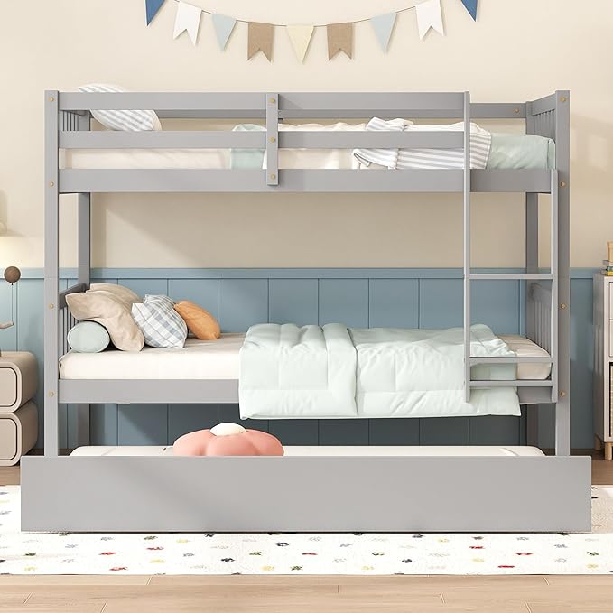 Bellemave Twin Over Twin Bunk Bed - Image 3