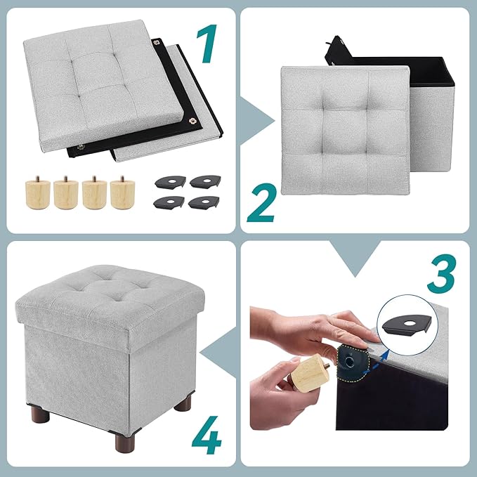 BRIAN & DANY Small Ottoman - Image 3