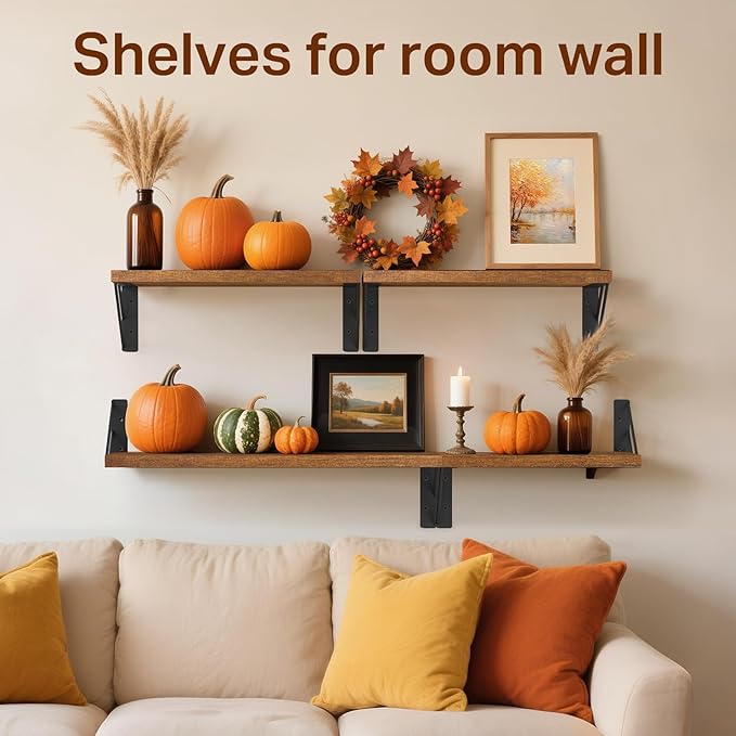 BAYKA Wall Shelves for Bedroom Decor, Floating Shelves for Wall Living Room - Image 5