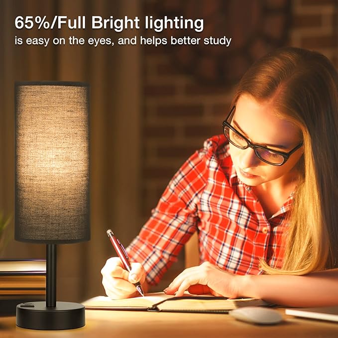 Black Touch Nightstand Lamps for Girl - Image 4