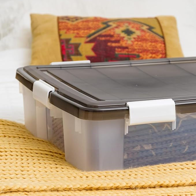 IRIS USA WeatherPro Underbed 47 Qt Storage Bins - Image 6