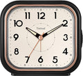 4.5" Vintage Retro Analog Alarm Clock, Super Silent Non Ticking Clock by Tinload