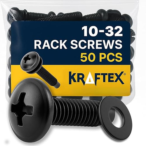 10-32 Rack Screws 50-Pack by Kraftex