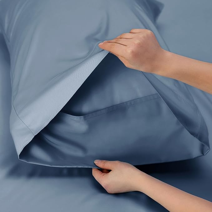 Bedsure Full Size Bed Sheets, Cooling Sheets, Rayon Derived from Bamboo - Image 6