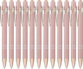 LINFANC 12 Pack Rose Gold Ballpoint Pen by LINFANC