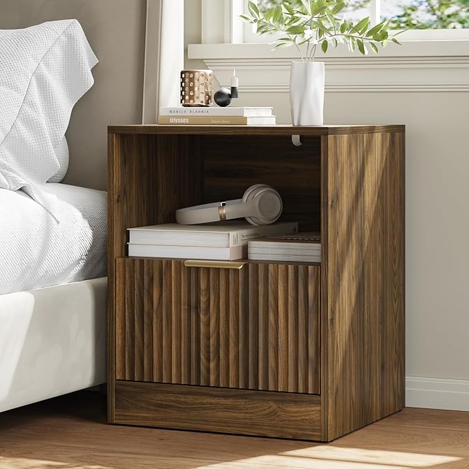 9 Drawer Dresser & Nightstand Set 3-Piece, 63” Wide Bedroom Dresser Set Night - Image 7