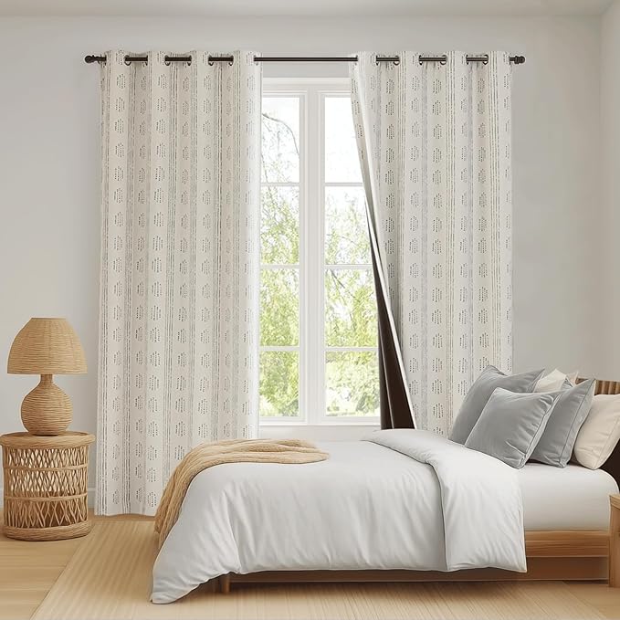 100% Boho Blackout Curtains 84 Inches Long - Image 8