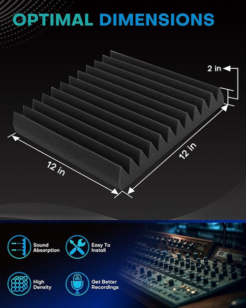 25 Pack Sound Proof Foam Panels - Image 2