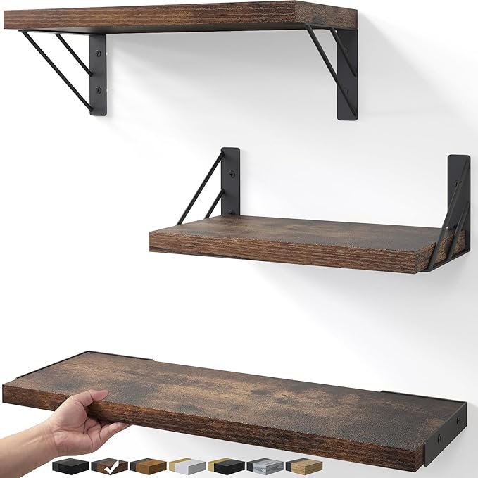 BAYKA Wall Shelves for Bedroom Decor, Floating Shelves for Wall, Display by BAYKA