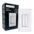 RunLessWire Click for Philips Hue – Battery-Free Wireless Smart Light Switch by RunLessWire