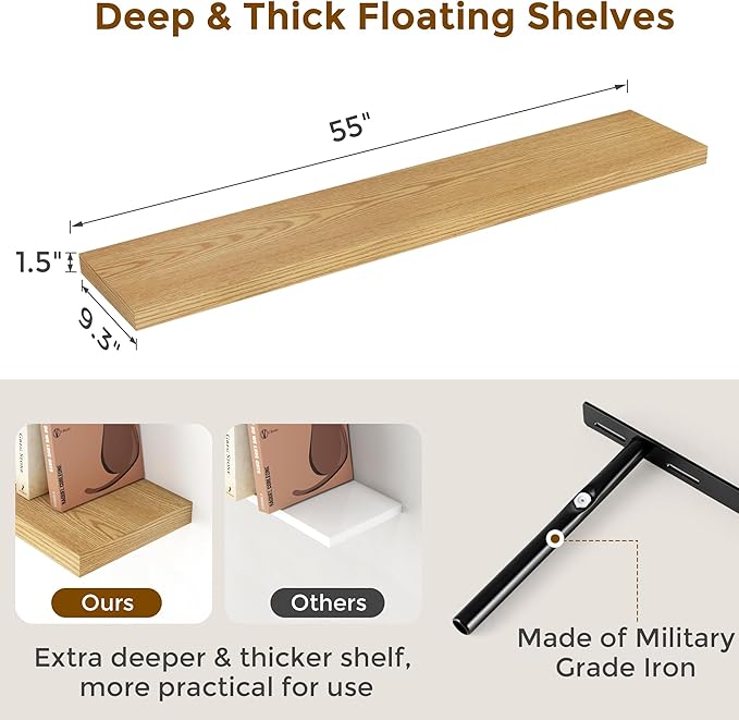 Fun Memories 55 Inch Floating Shelves - Image 3