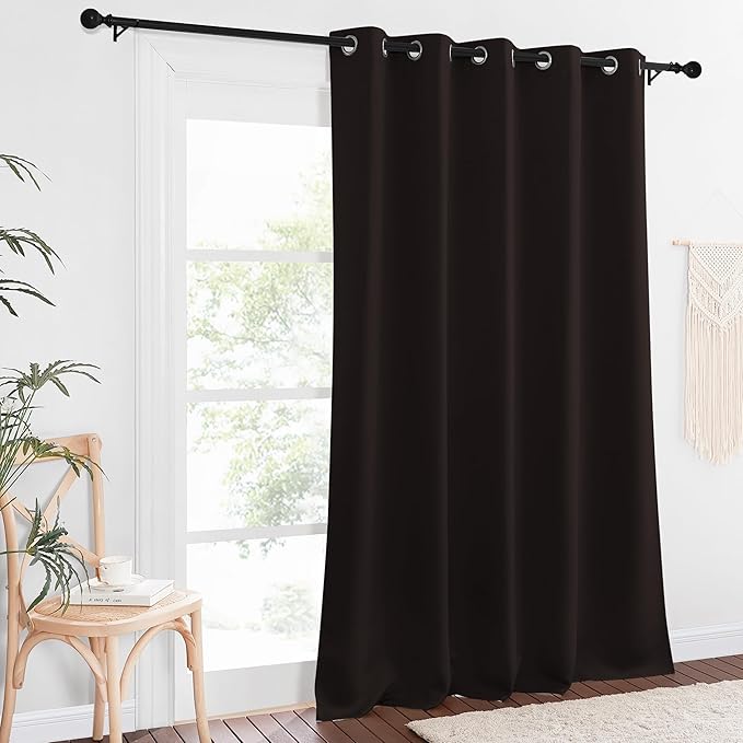 NICETOWN Sliding Door Window Treatment Blackout Patio Door Curtain Panels - Image 8