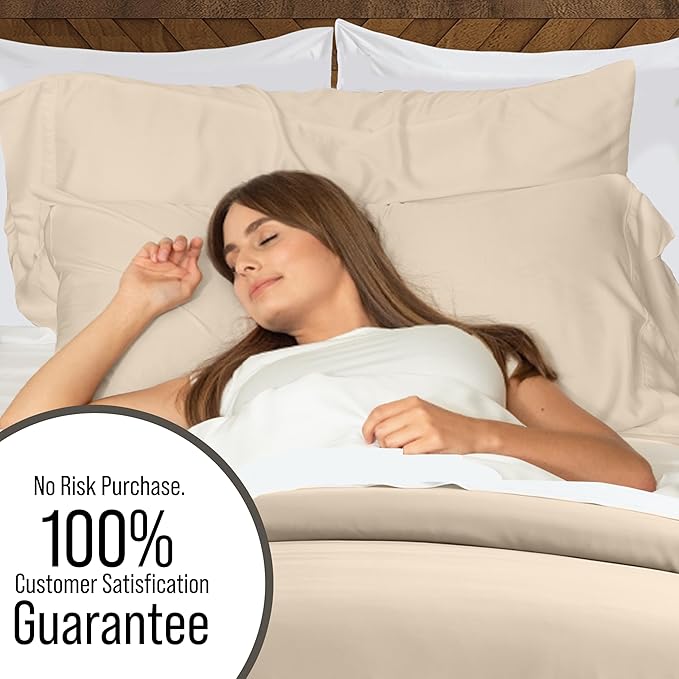 Bella Coterie Luxury Bamboo Viscose Queen Size Duvet Cover Set | 100% - Image 5