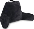 Husband Pillow Black, Original Reading Pillow in Bed Rest Chair, Shredded by HusbandPillow