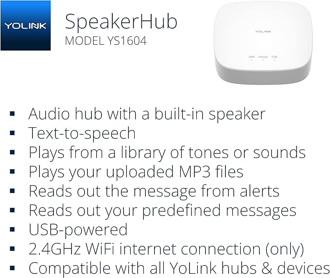 YoLink LoRa Smart Door Sensor Starter Kit: SpeakerHub Audio Hub & Door Sensors - Image 3