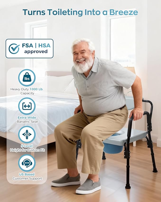 Bariatric Bedside Commode Chair - Image 2
