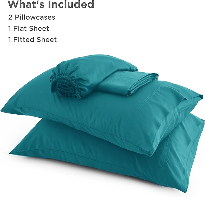 Bedsure Queen Sheet Set, Rayon Derived from Bamboo, Cooling Sheets, Breathable - Image 5