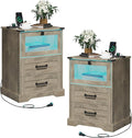 Hasuit Farmhouse Night Stand Set of 2 by Hasuit