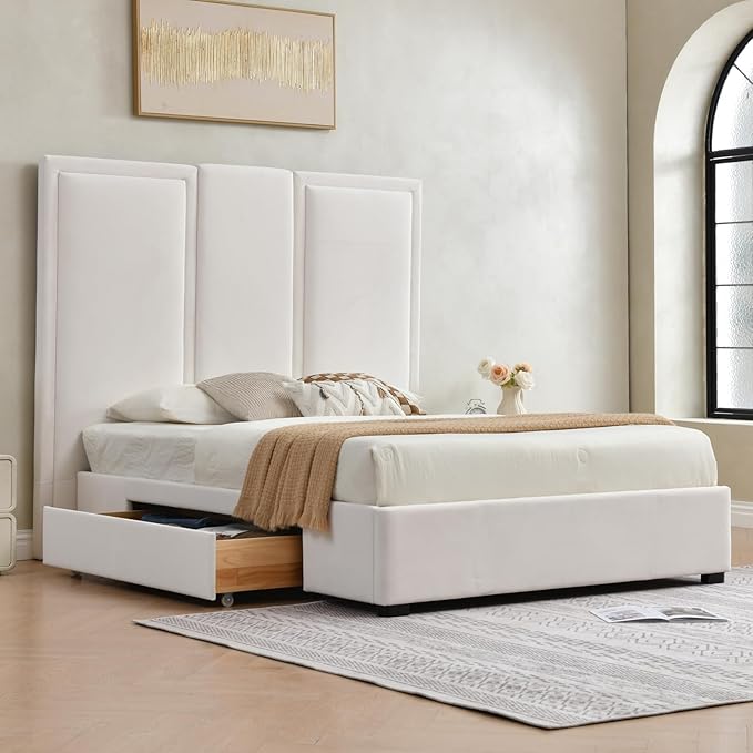 YUHUASHI Queen Size Bed Frame by YUHUASHI
